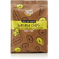 Los mejores  - Marca Amazon - Happy Belly Chips de plátano- 500 g